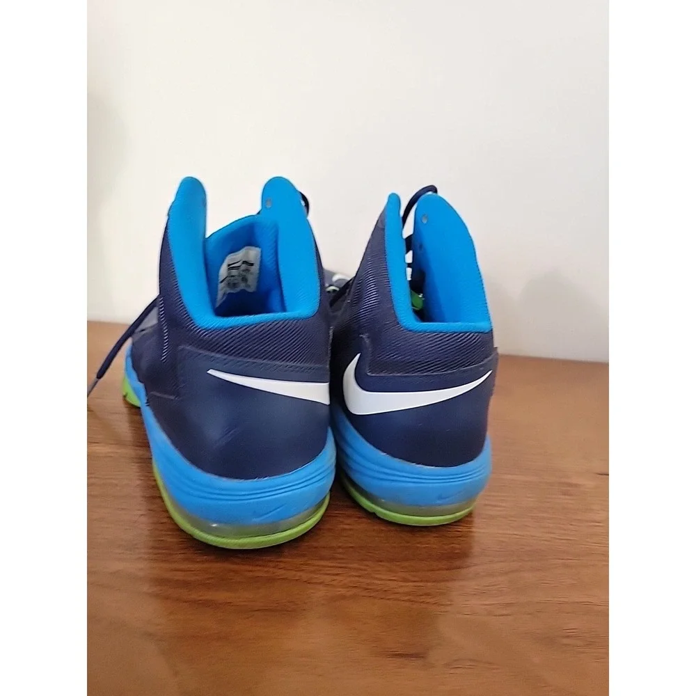 Nike Air Max Stutter Step 2 Mens Blue Green Basketball Shoes 653455-400 Size 11